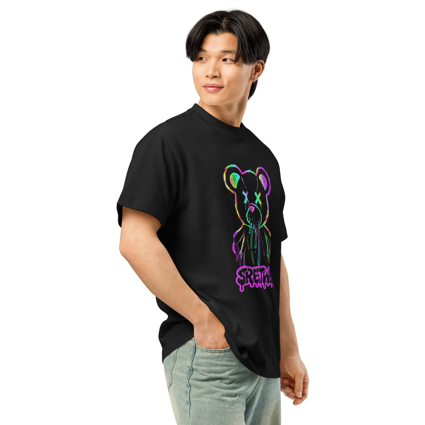 Minimalist oversized black streetwear t-shirt Sweatstyle 