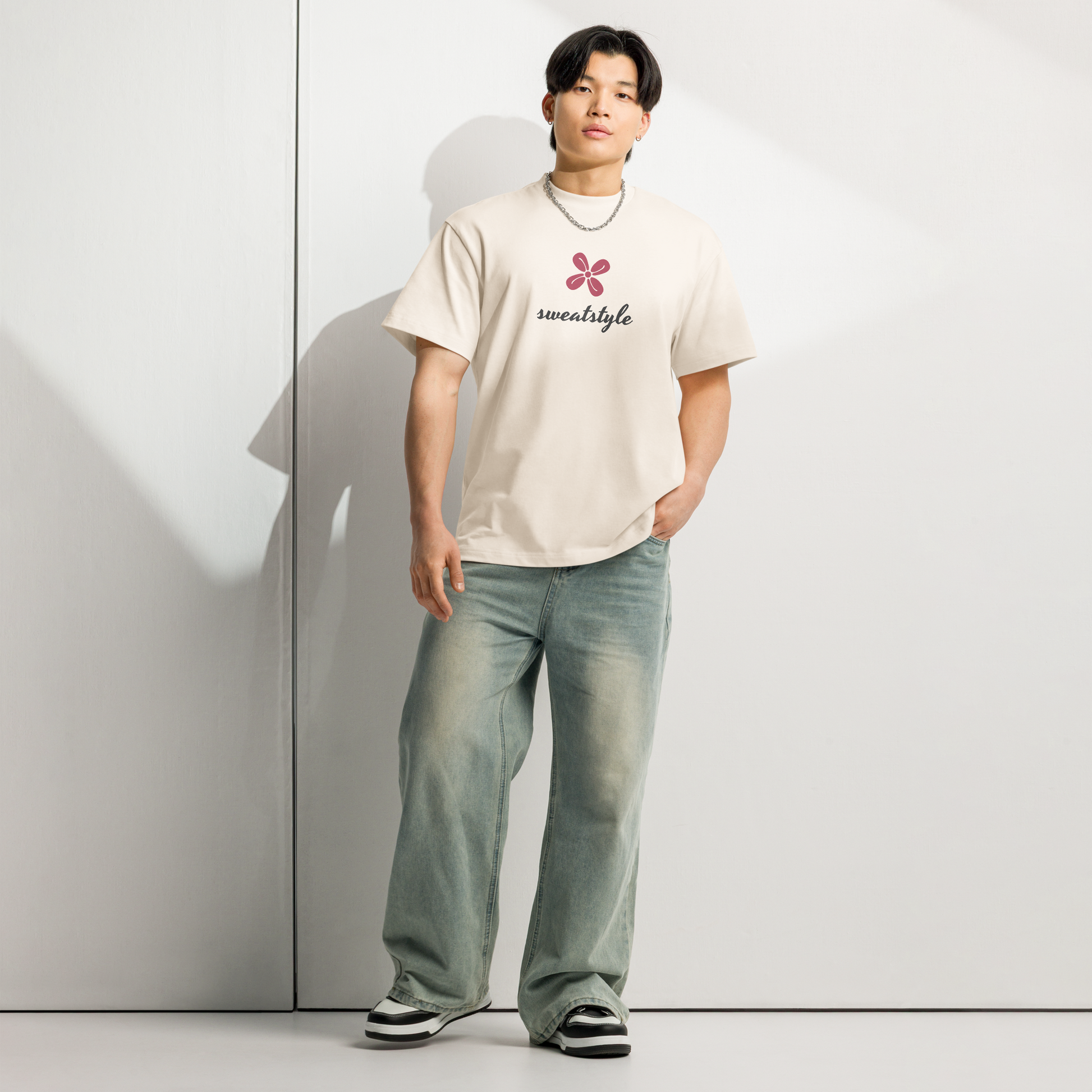 Men's Boxy Tee - minimalist streetwear fall collection - sweatstyle