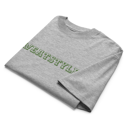 Oversized Grat High Neck Tee - minimalist streetwear fall collection - sweatstyle